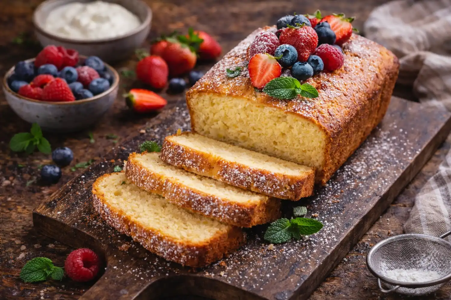 Cake sans gluten au skyr : ultra moelleux et prêt en moins d'une heure