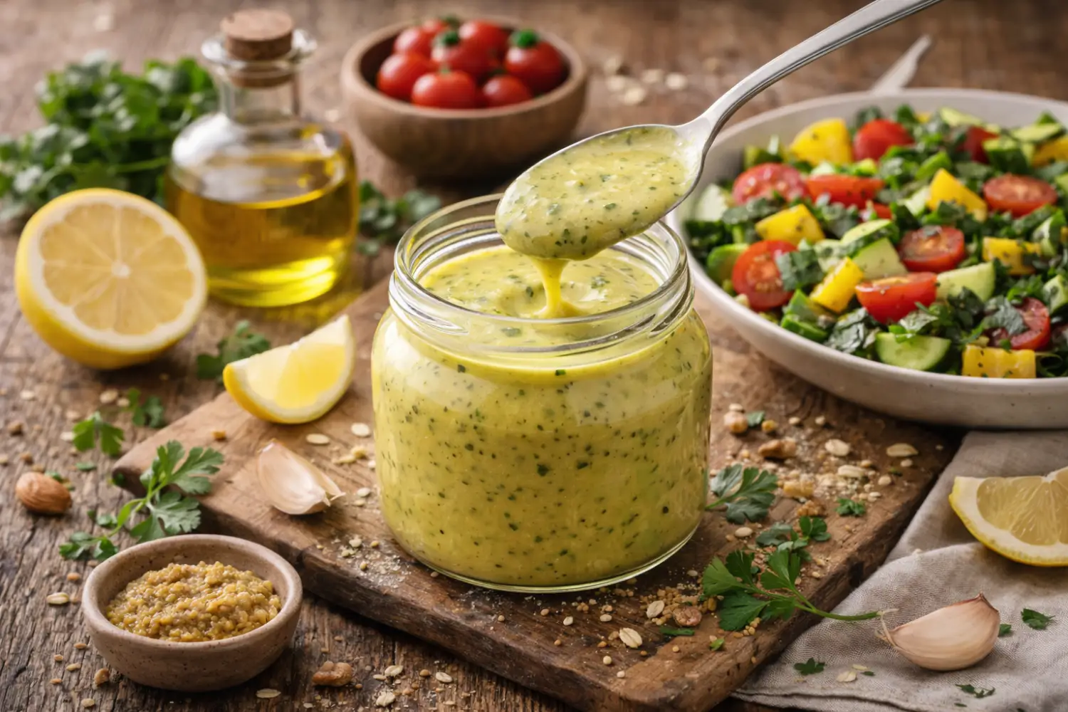 Vinaigrette sans vinaigre tellement bonne qu'on la mange à la cuillère