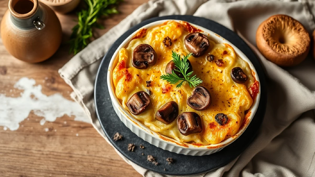 Gratin dauphinois aux champignons : recette familiale gourmande