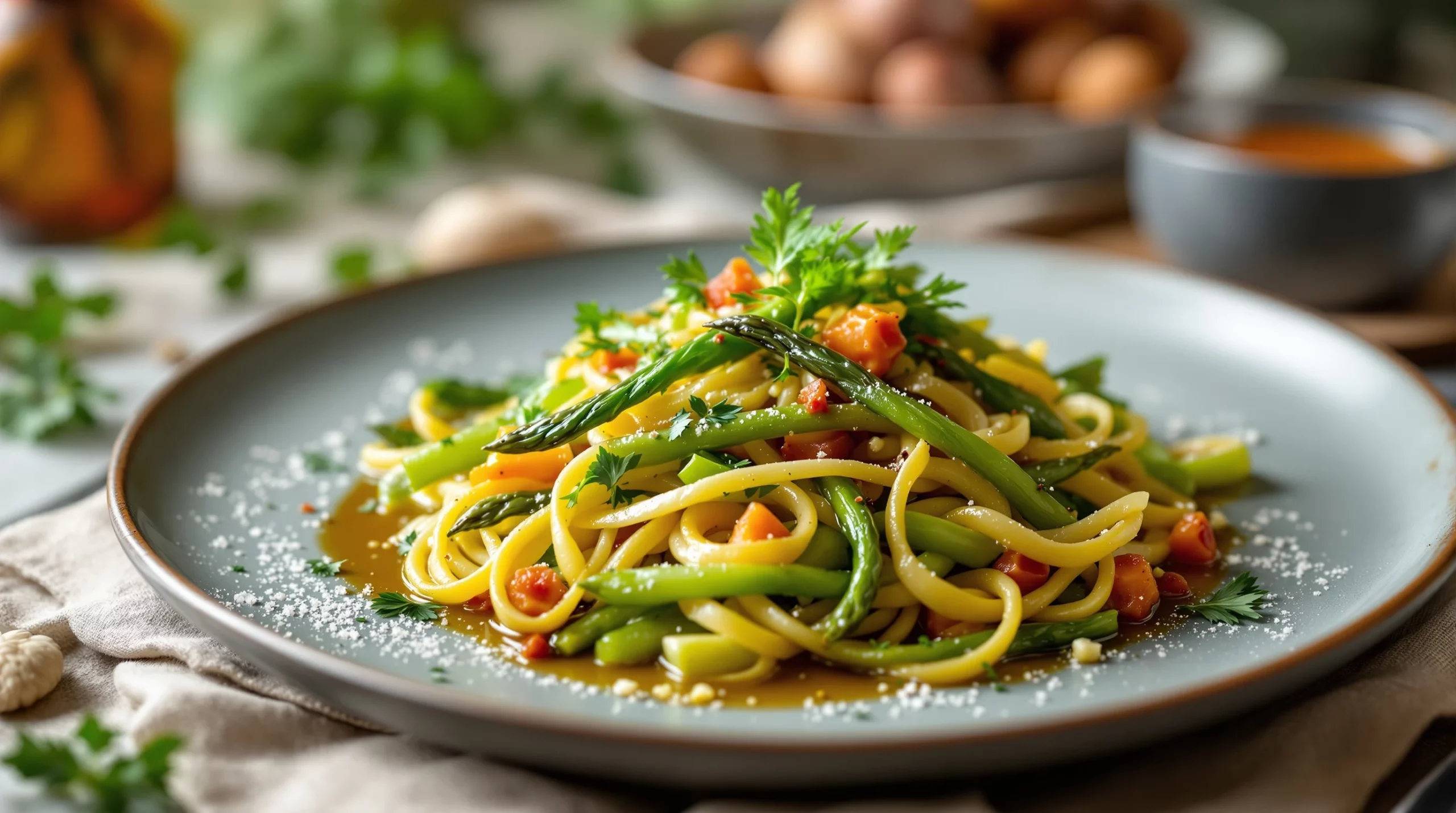 Asperges vertes : ma recette facile pour une salade tiède printanière