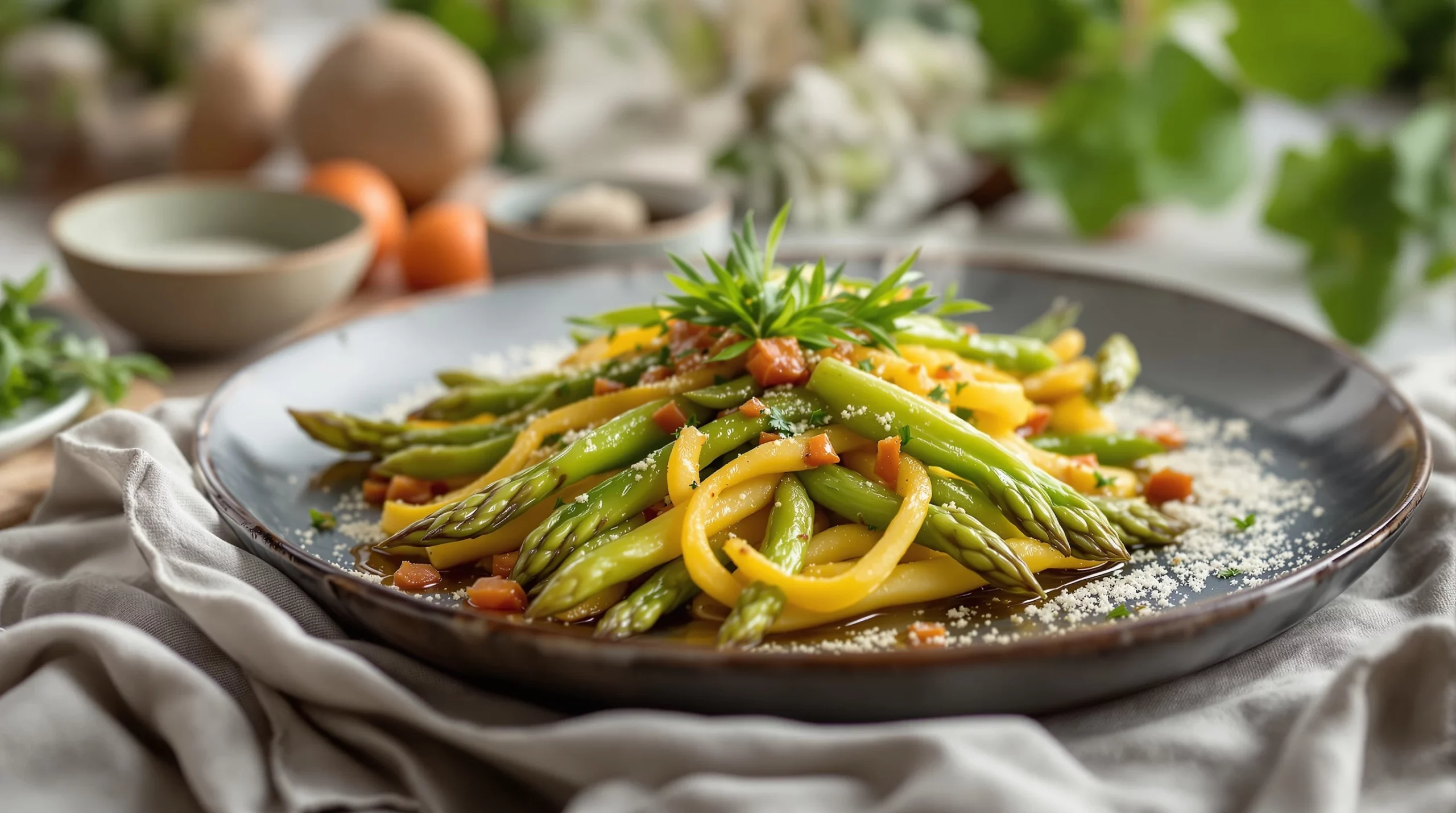 Asperges vertes : ma recette printanière et facile au parmesan