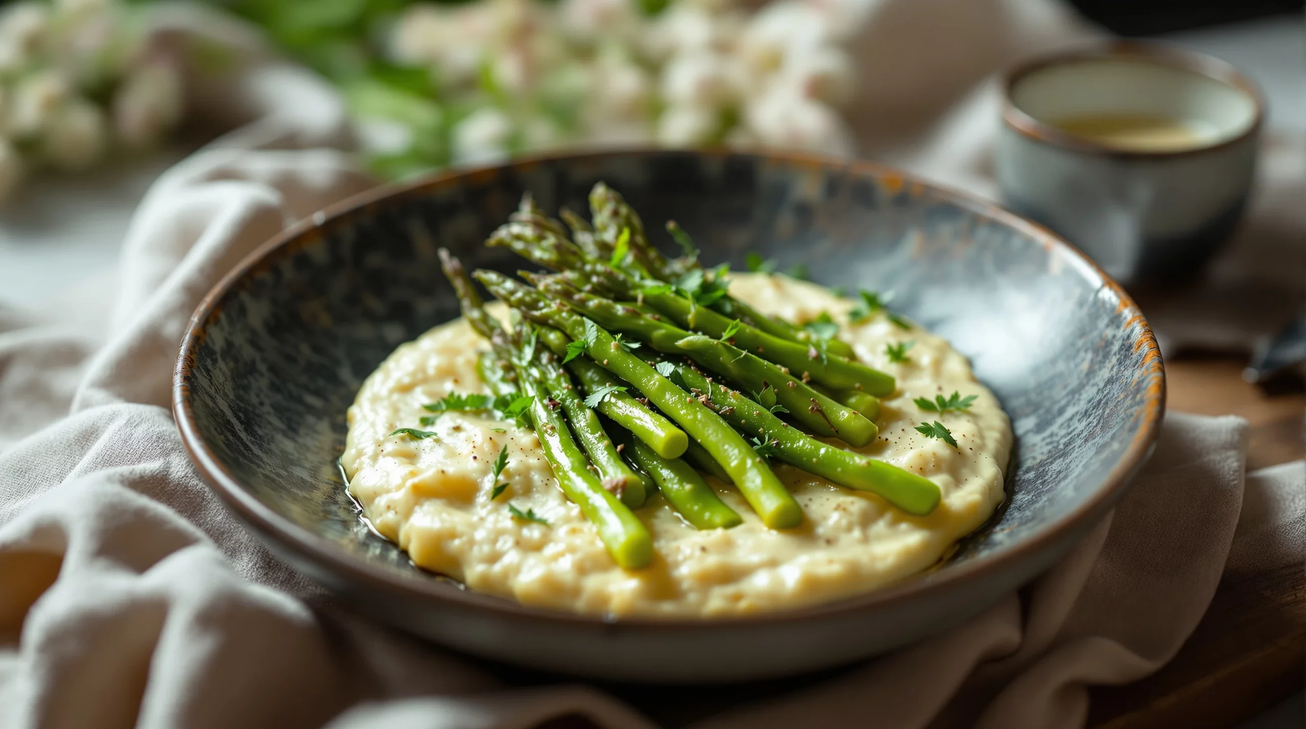 Asperges vertes primeurs : ma recette crémeuse à l'œuf parfait