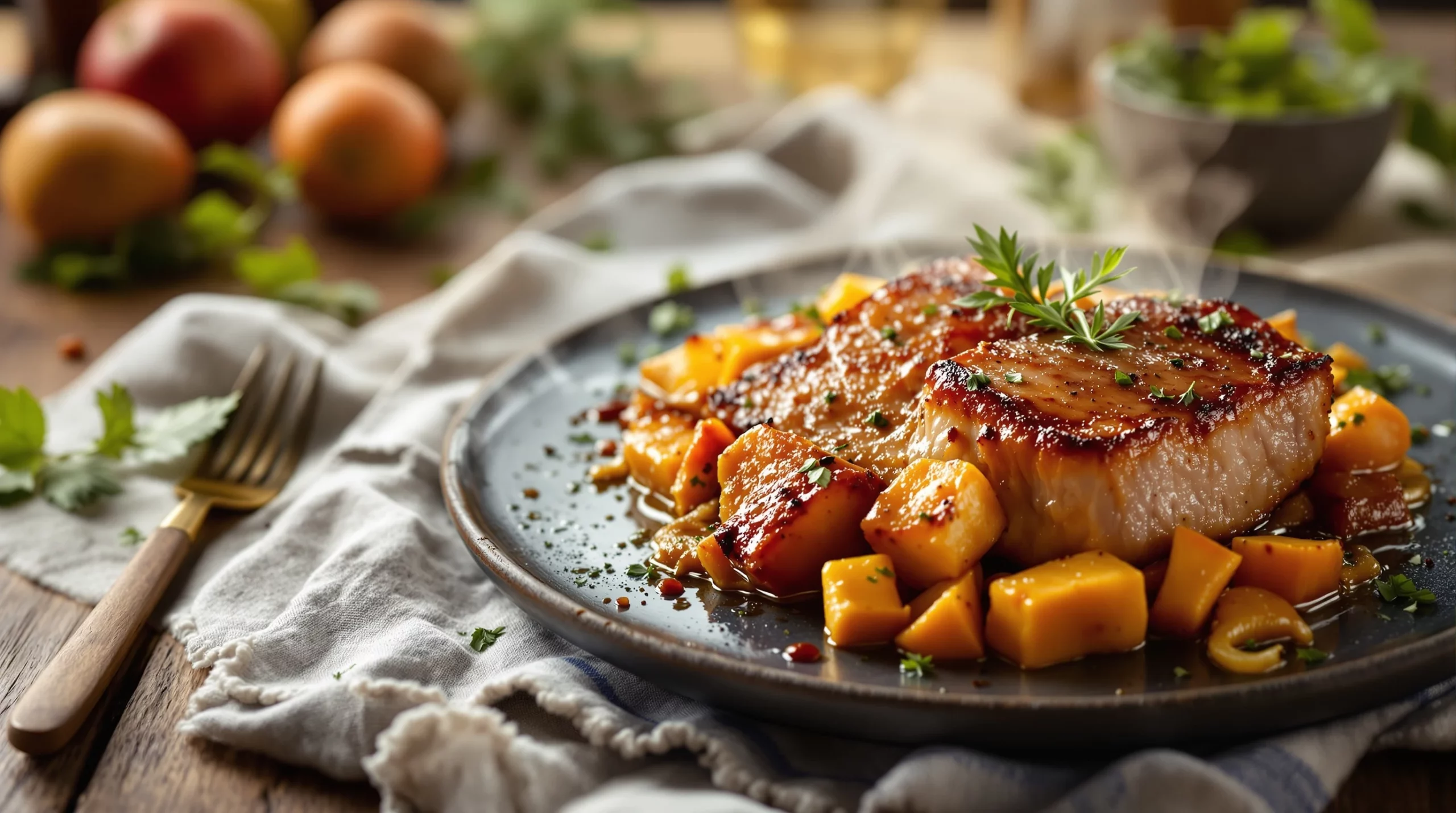 Côte de porc à la poêle : cuisson juteuse sans la dessécher