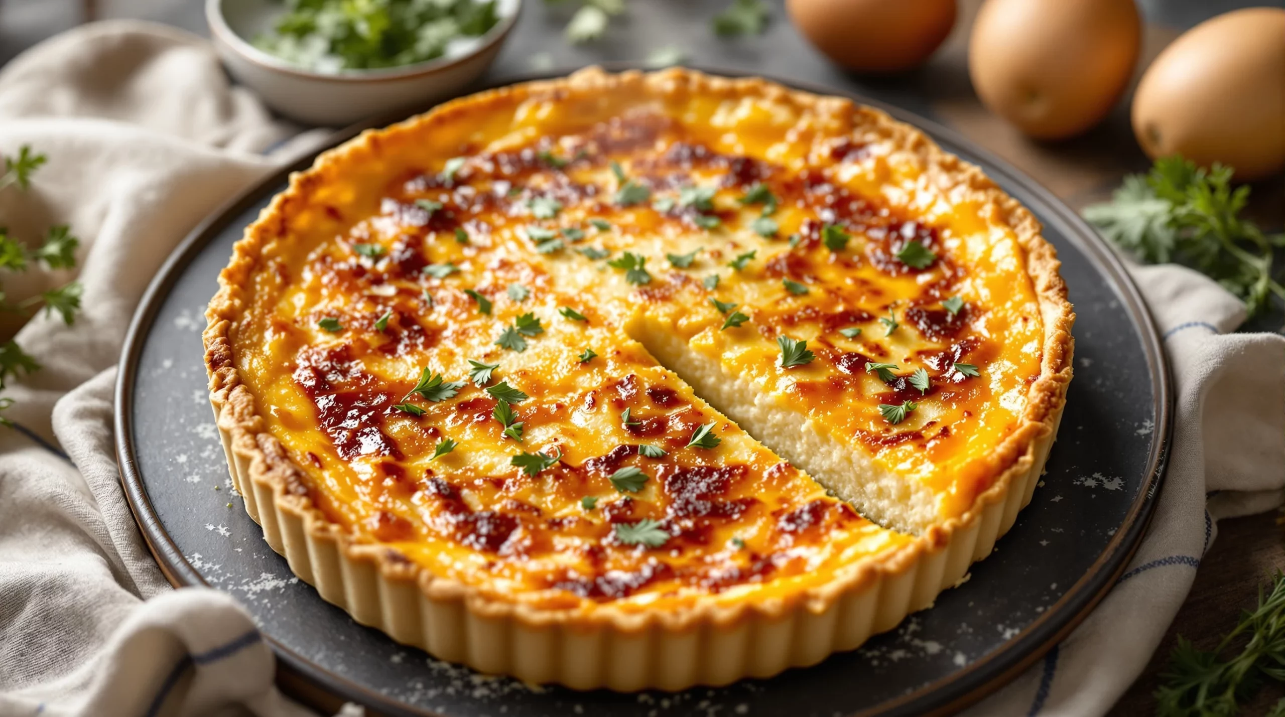 Quiche lorraine maison : pâte brisée, appareil et temps de cuisson