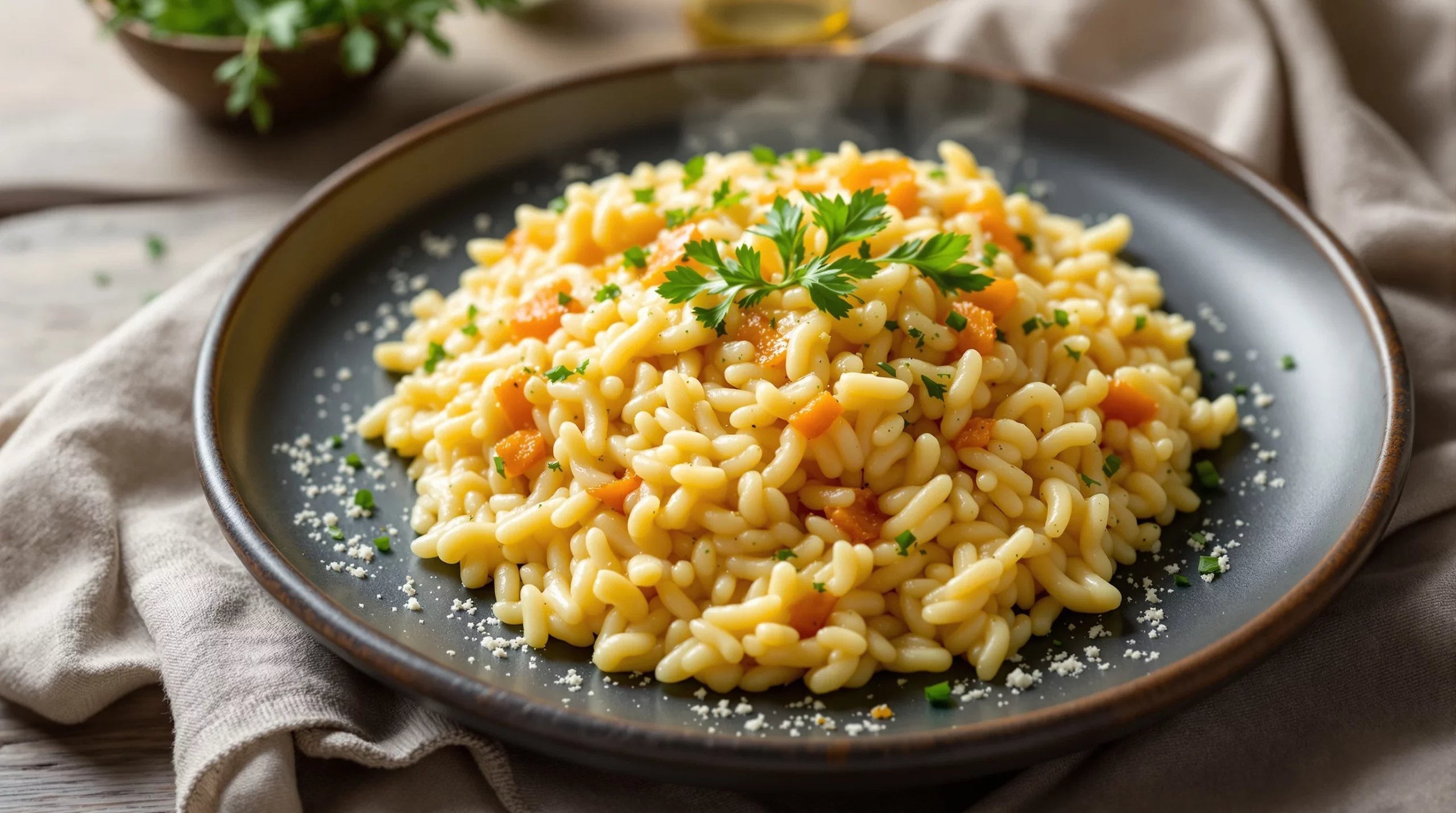Risotto au parmesan : la technique du touiller sans s'arrêter
