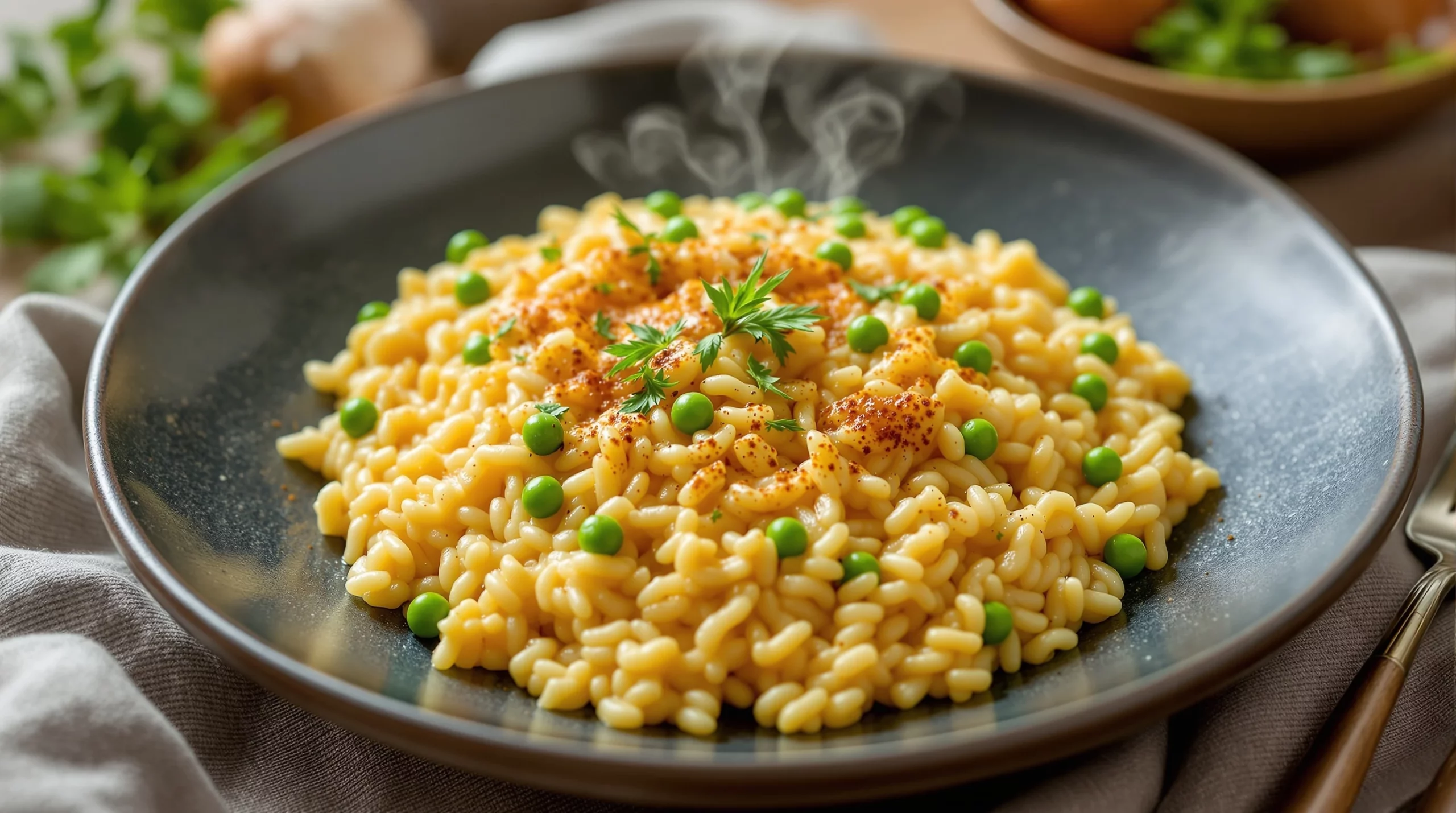 Risotto crémeux aux petits pois et citron : le plat frais et gourmand qui change tout
