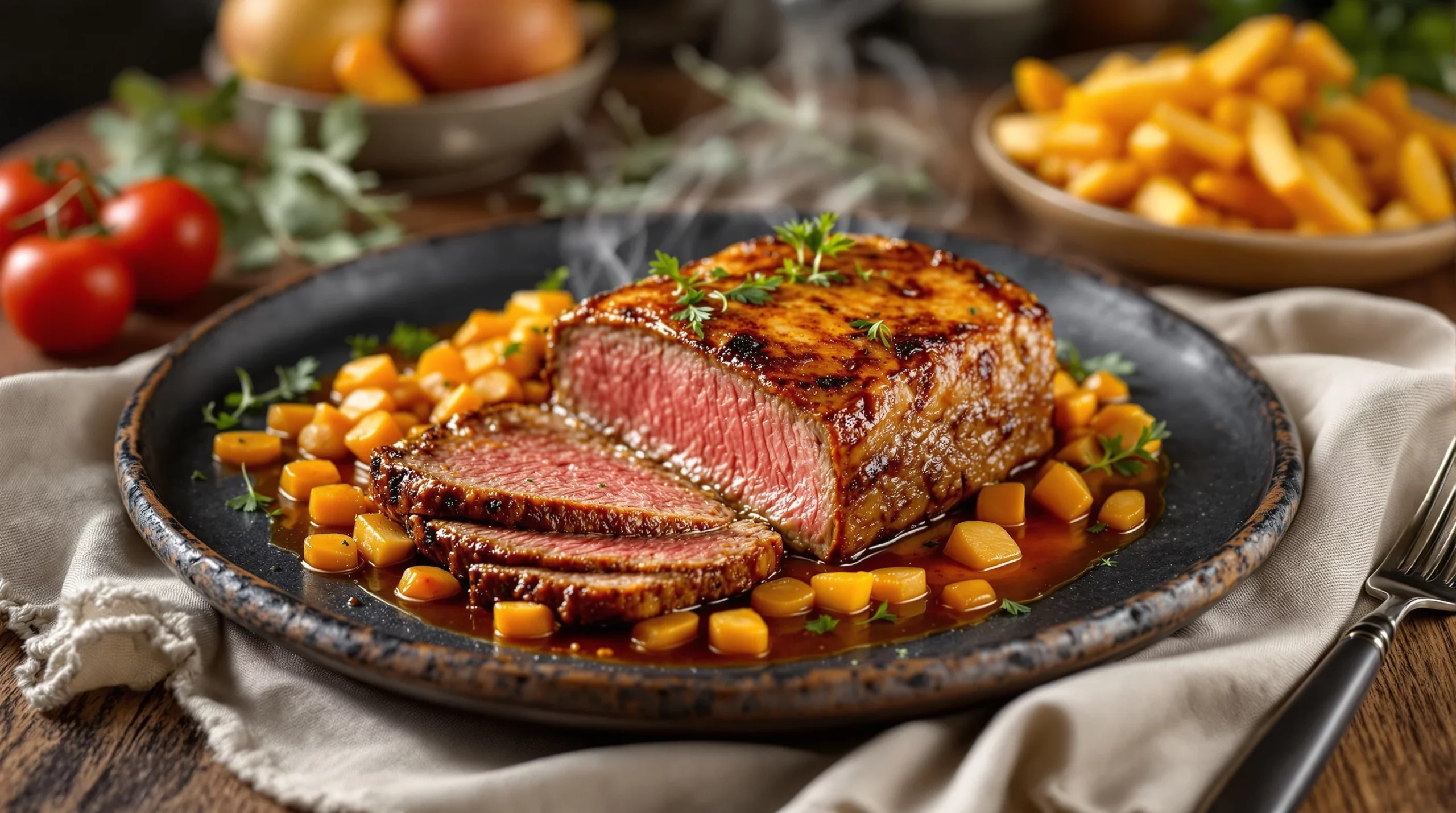 Rôti de bœuf au four : cuisson à basse température et temps par kilo