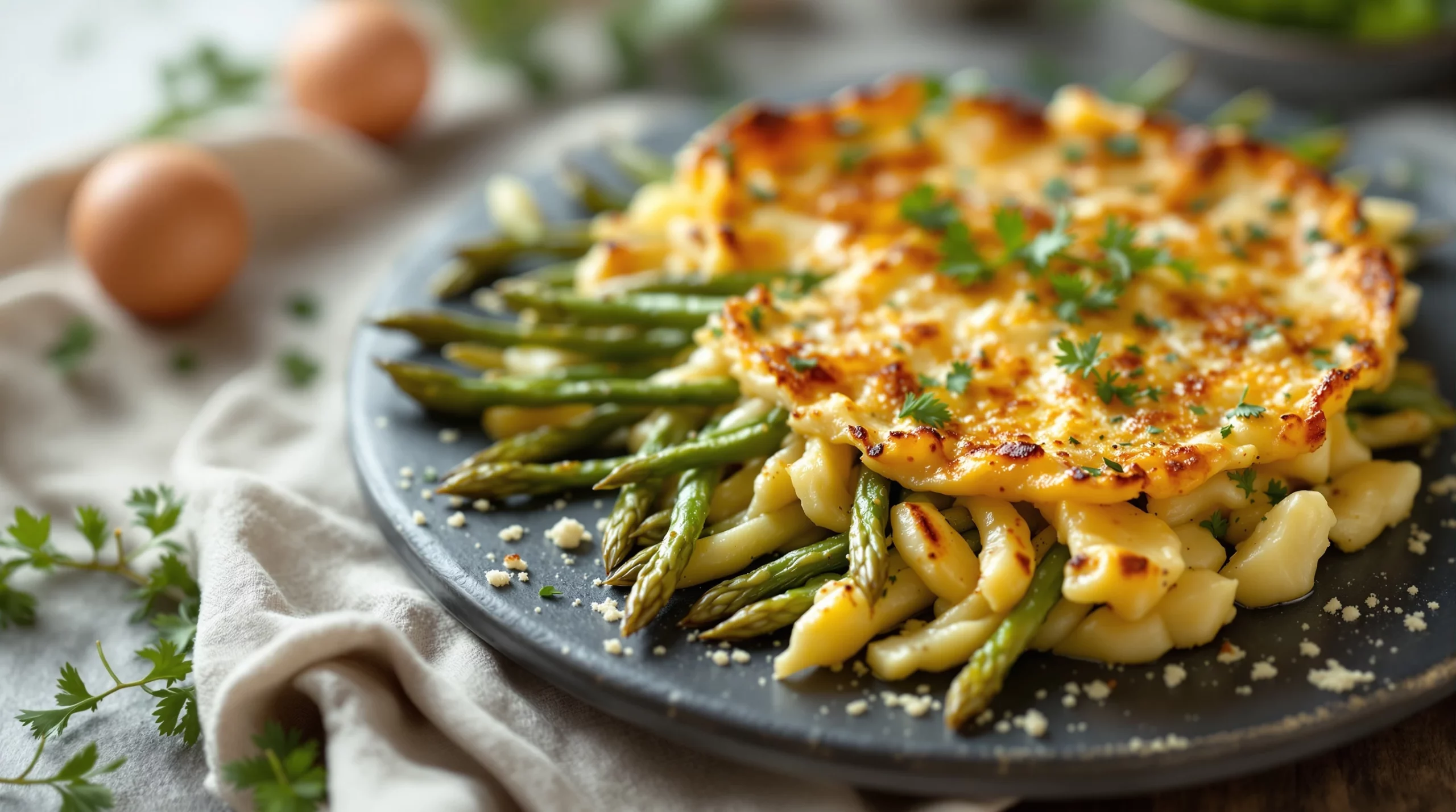 Asperges vertes : mon gratin printanier facile et rapide