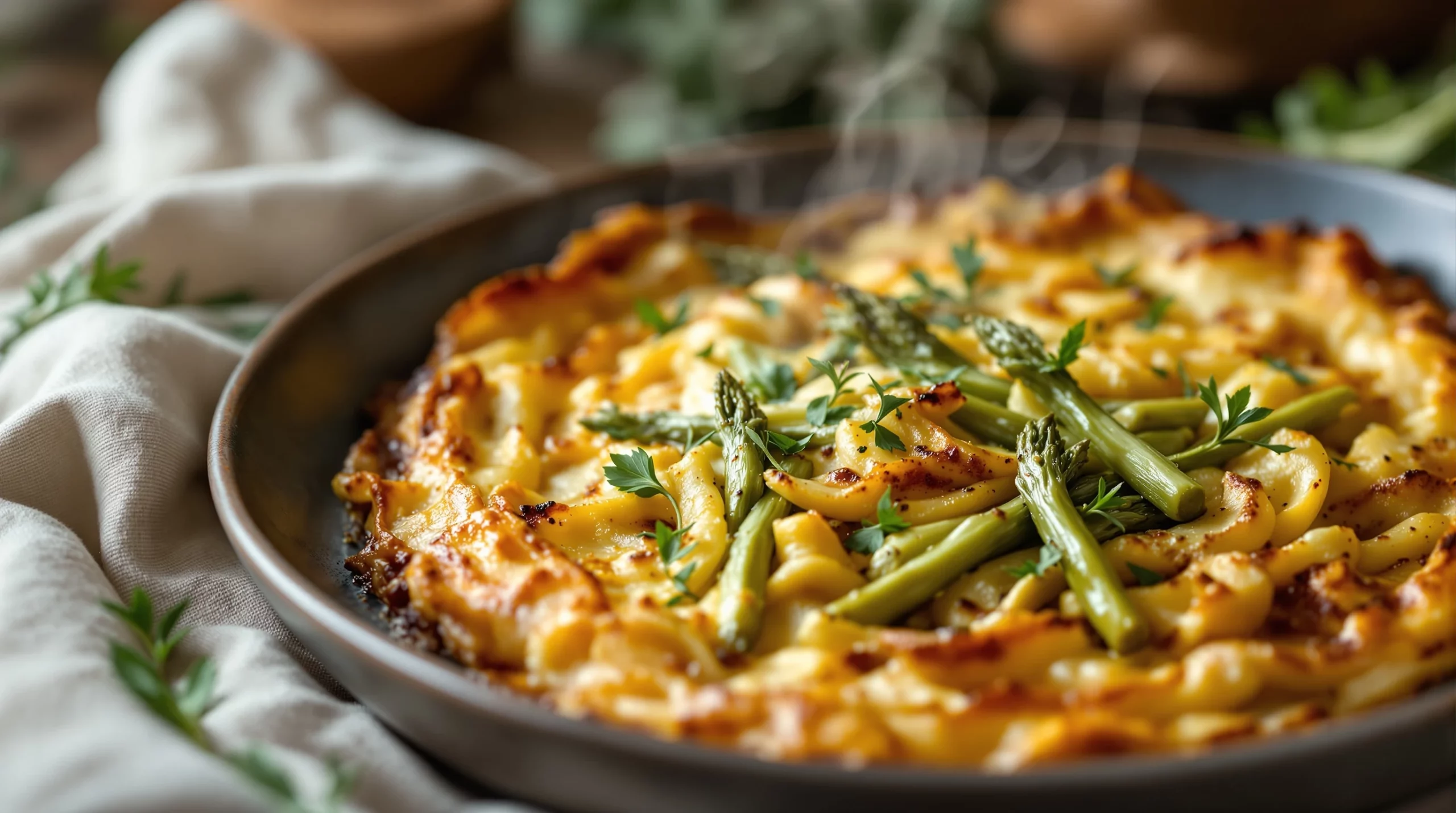 Asperges vertes : mon gratin printanier facile et parfumé