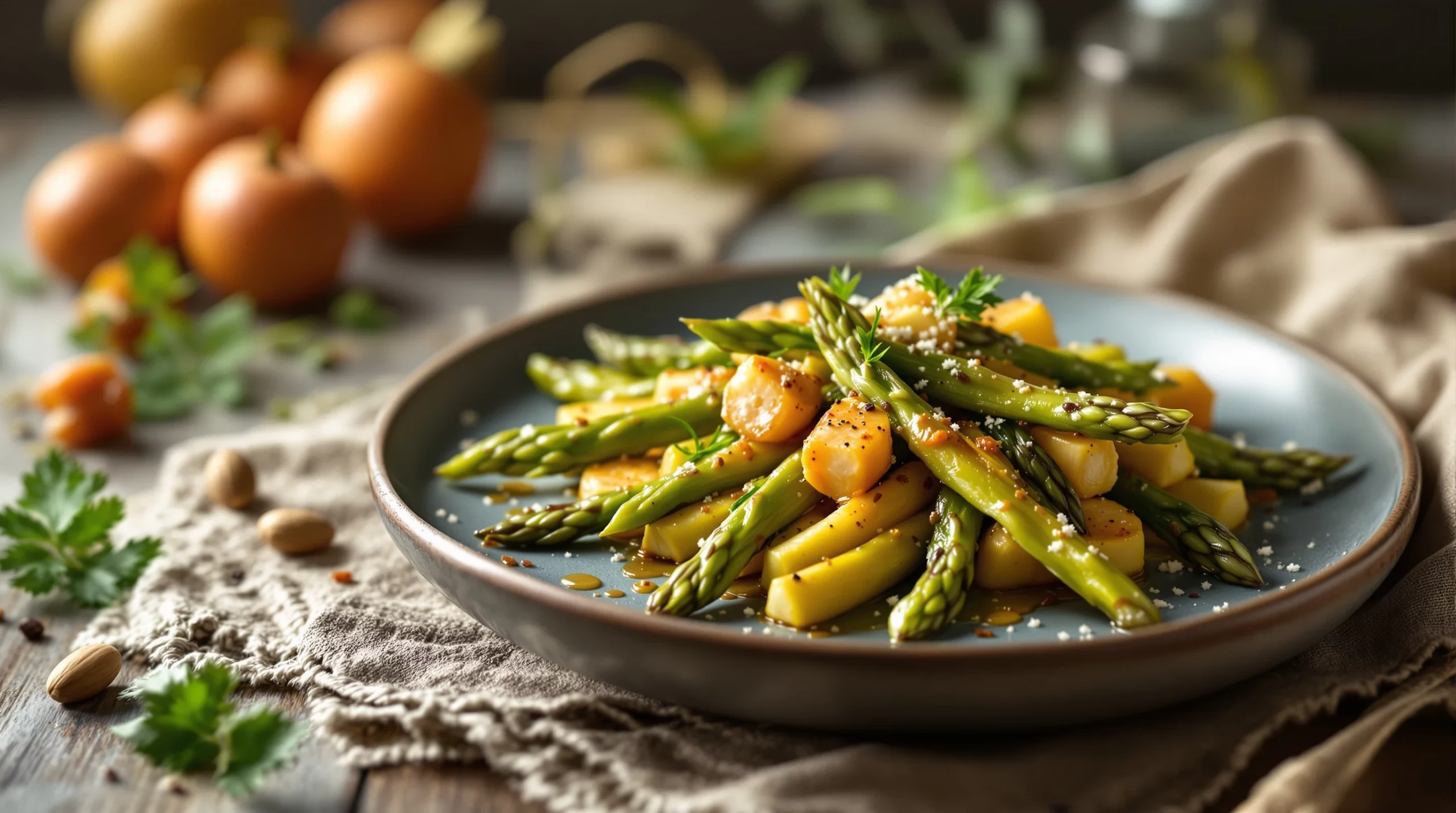 Asperges vertes printanières : ma recette facile au parmesan