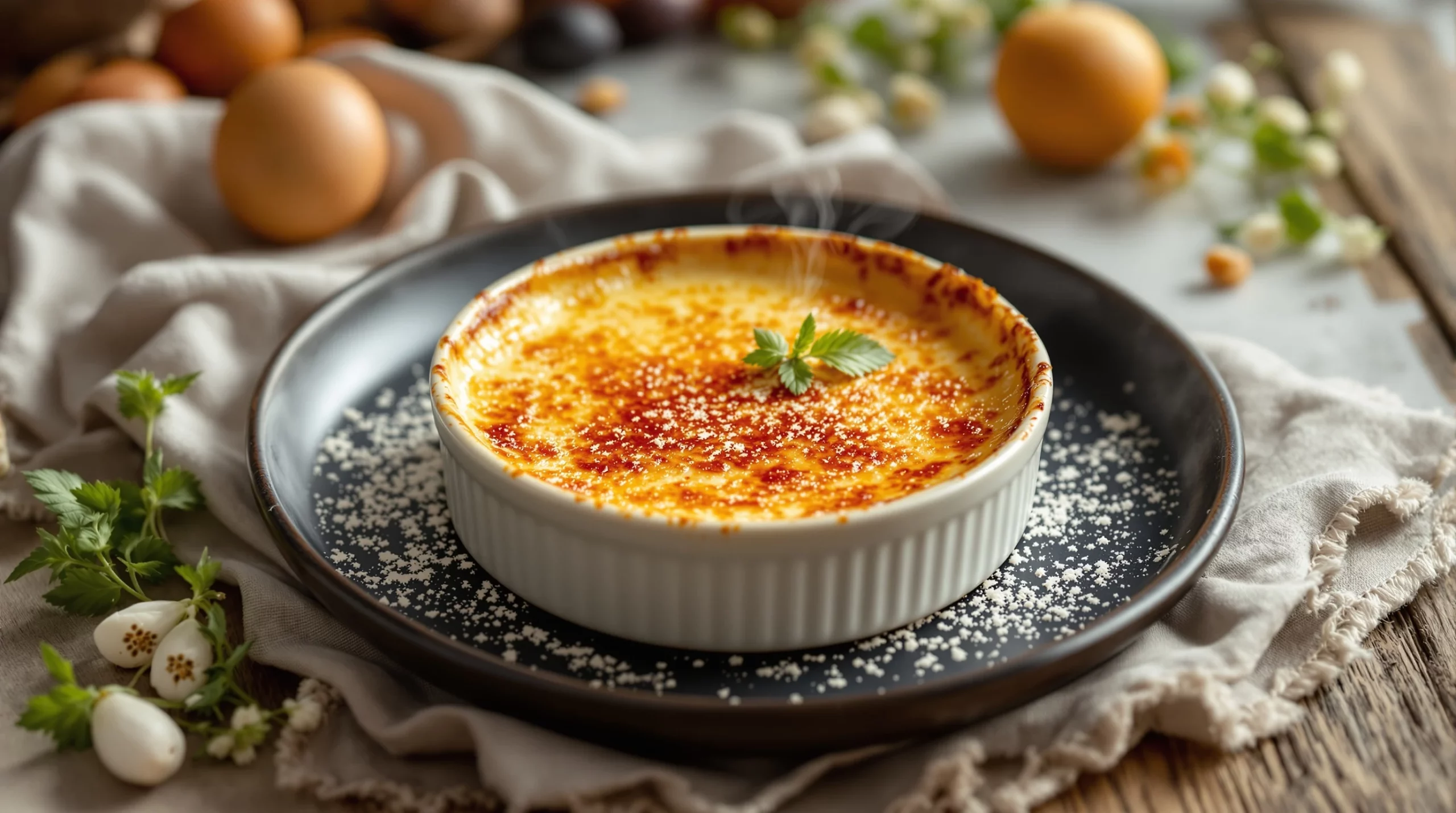Crème brûlée au four : le temps de cuisson et le caramel parfait