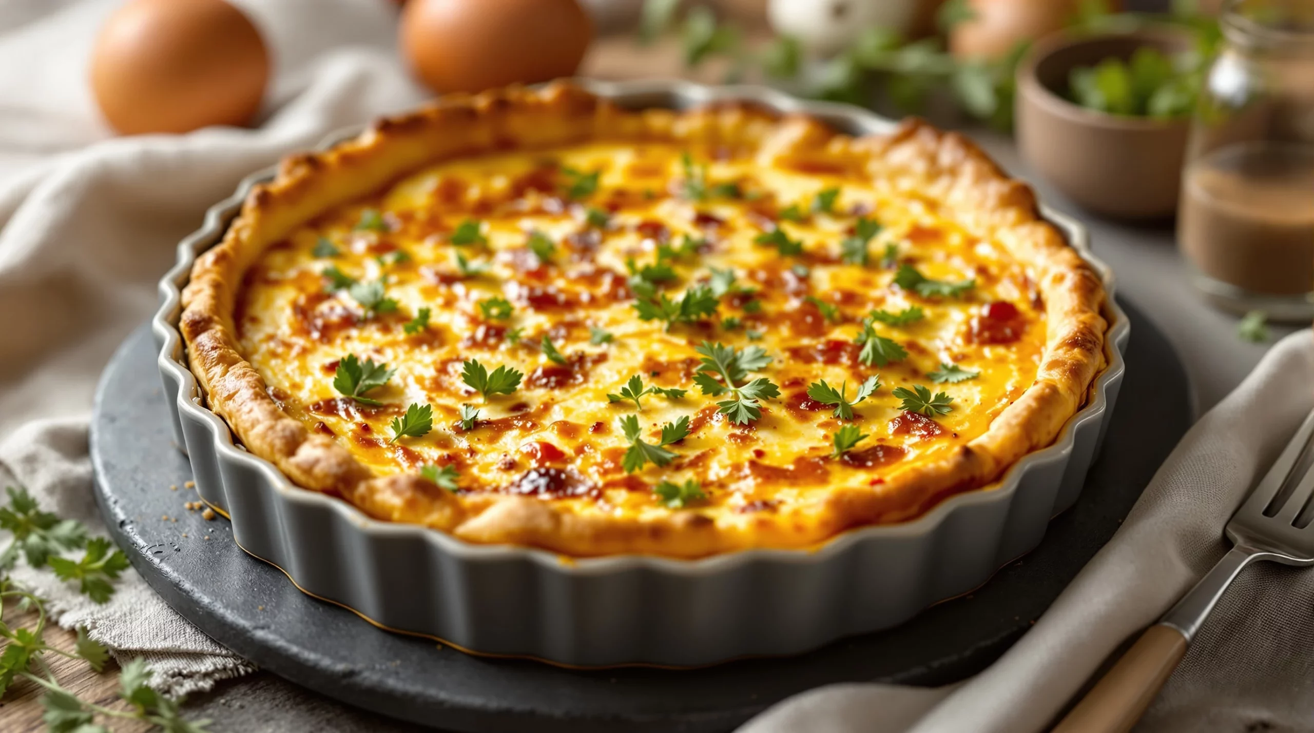 Quiche lorraine maison : pâte brisée, appareil et temps de cuisson