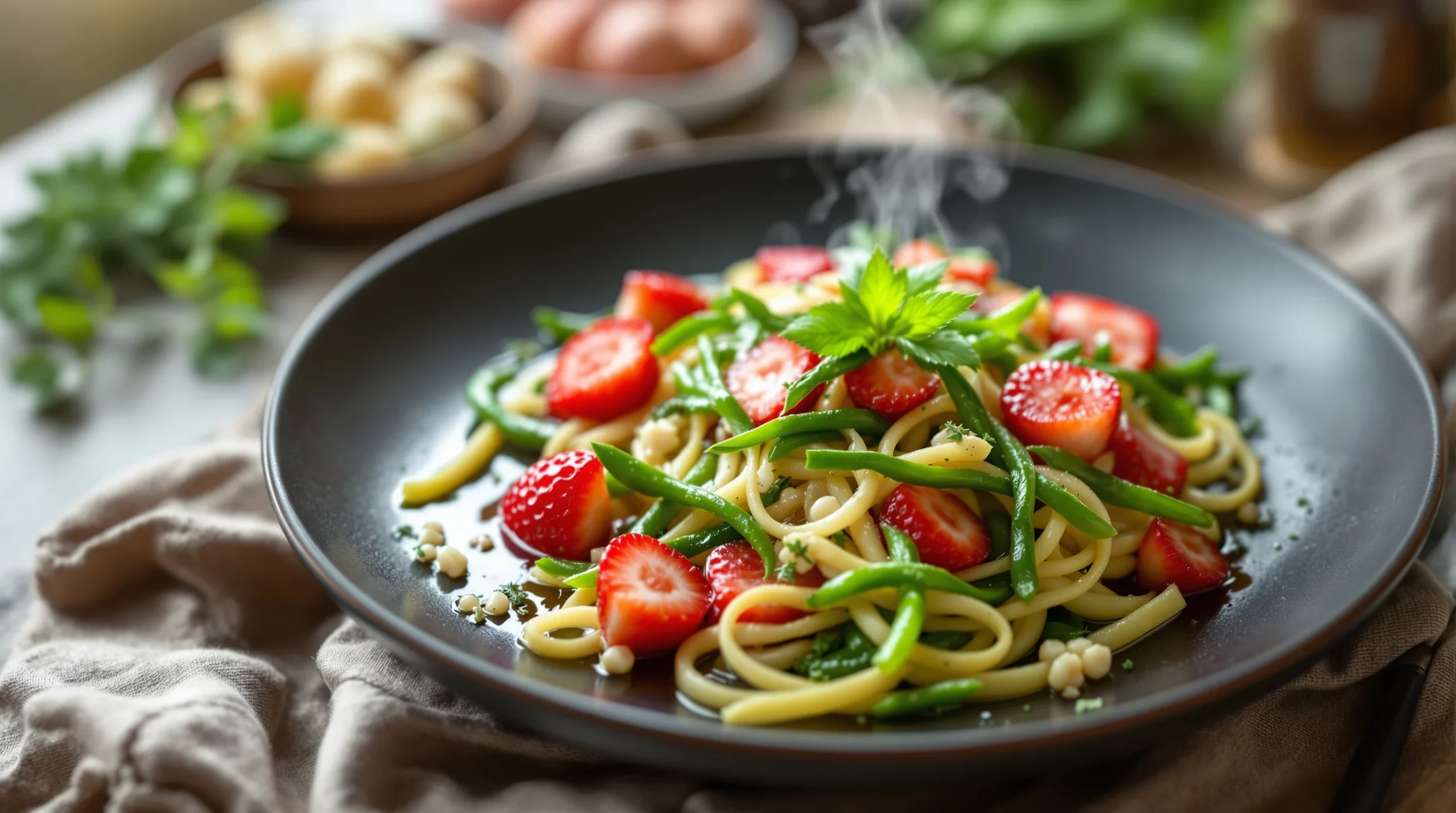 Salade de fraises et asperges vertes : mon association printanière