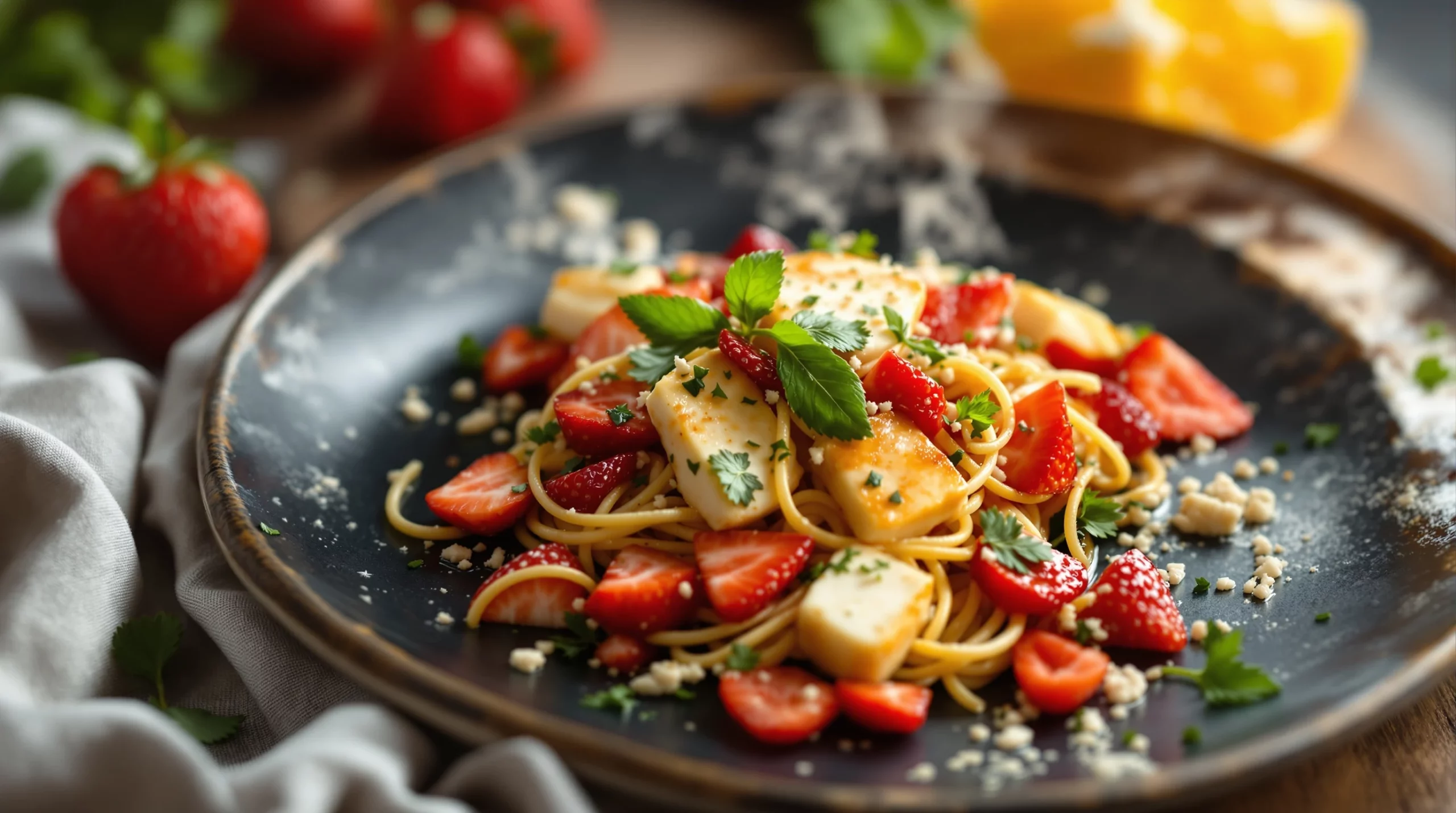 Salade de fraises et halloumi : ma recette printanière express