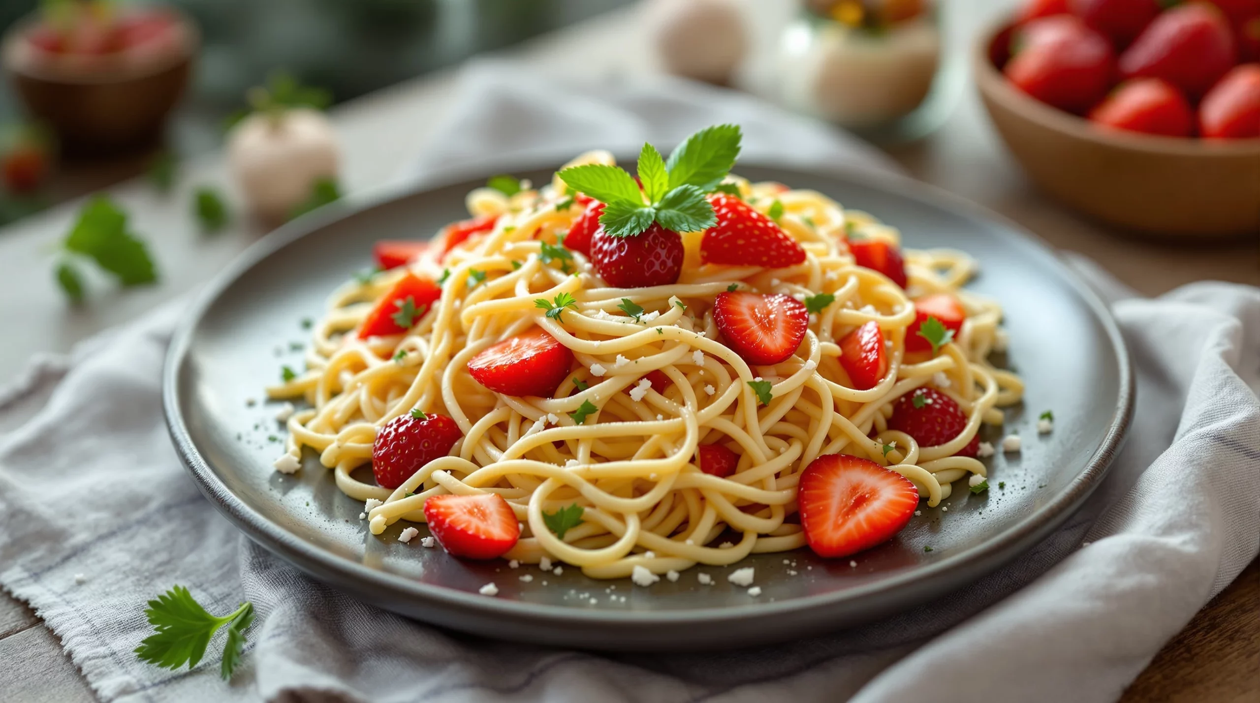 Salade printanière : ma recette facile aux fraises, asperges et feta