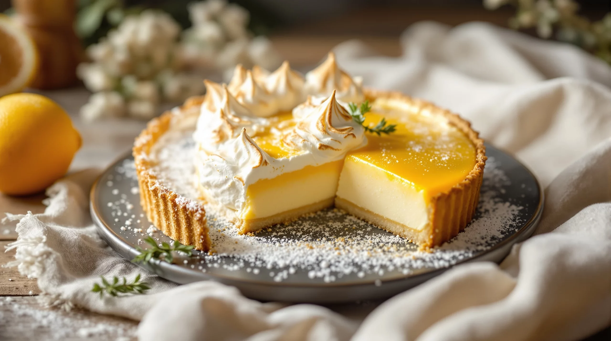 Tarte au citron meringuée : la crème et la meringue italienne étape par étape