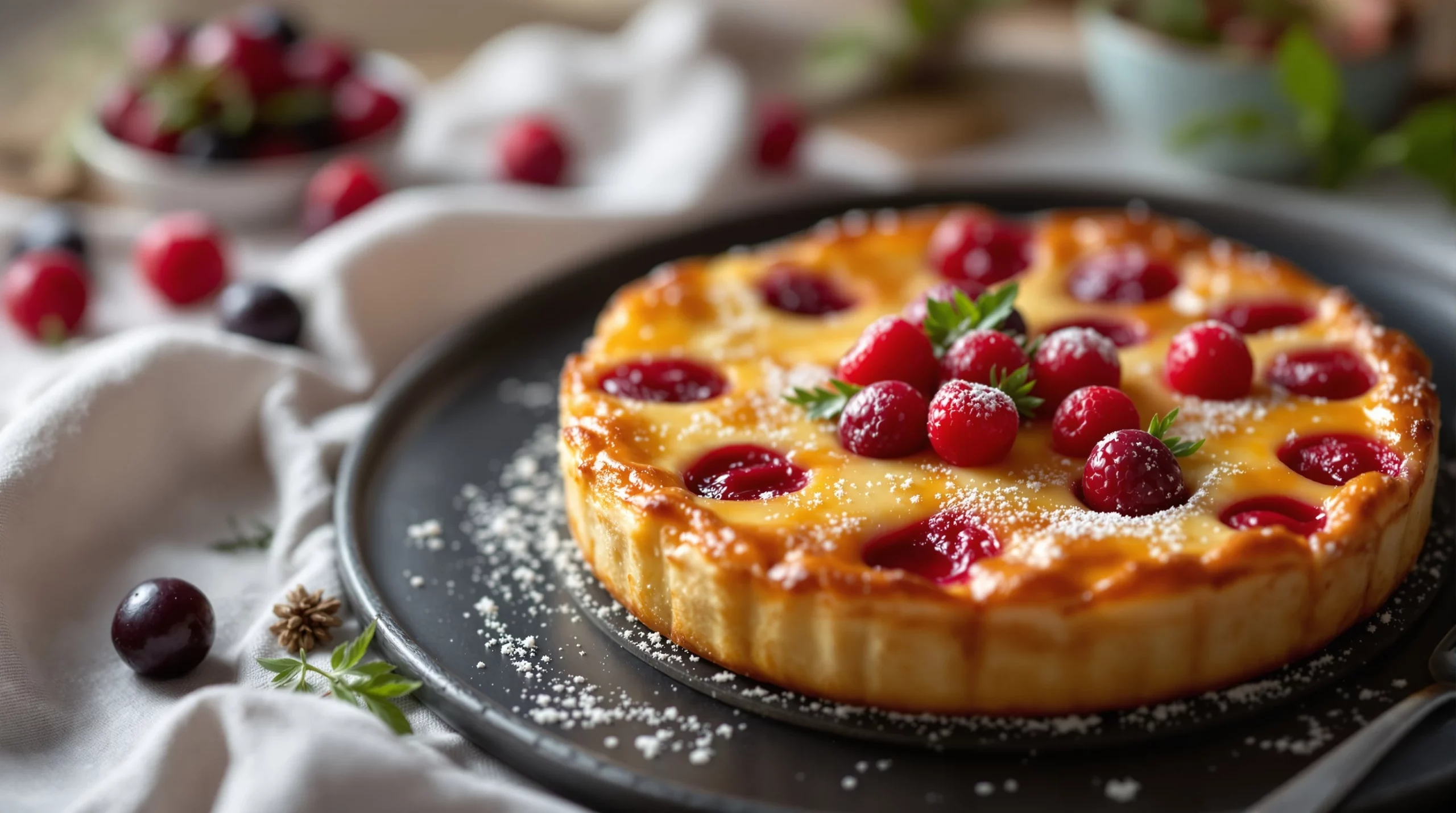 Clafoutis aux cerises : la recette familiale parfaite pour débutante en cuisine