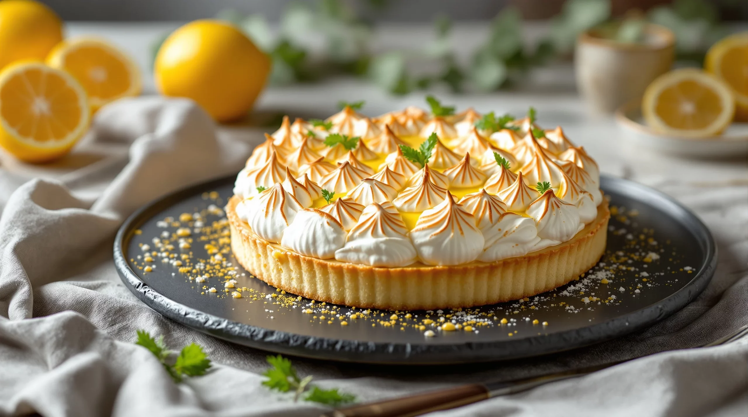 Tarte au citron meringuée : la crème et la meringue italienne étape par étape